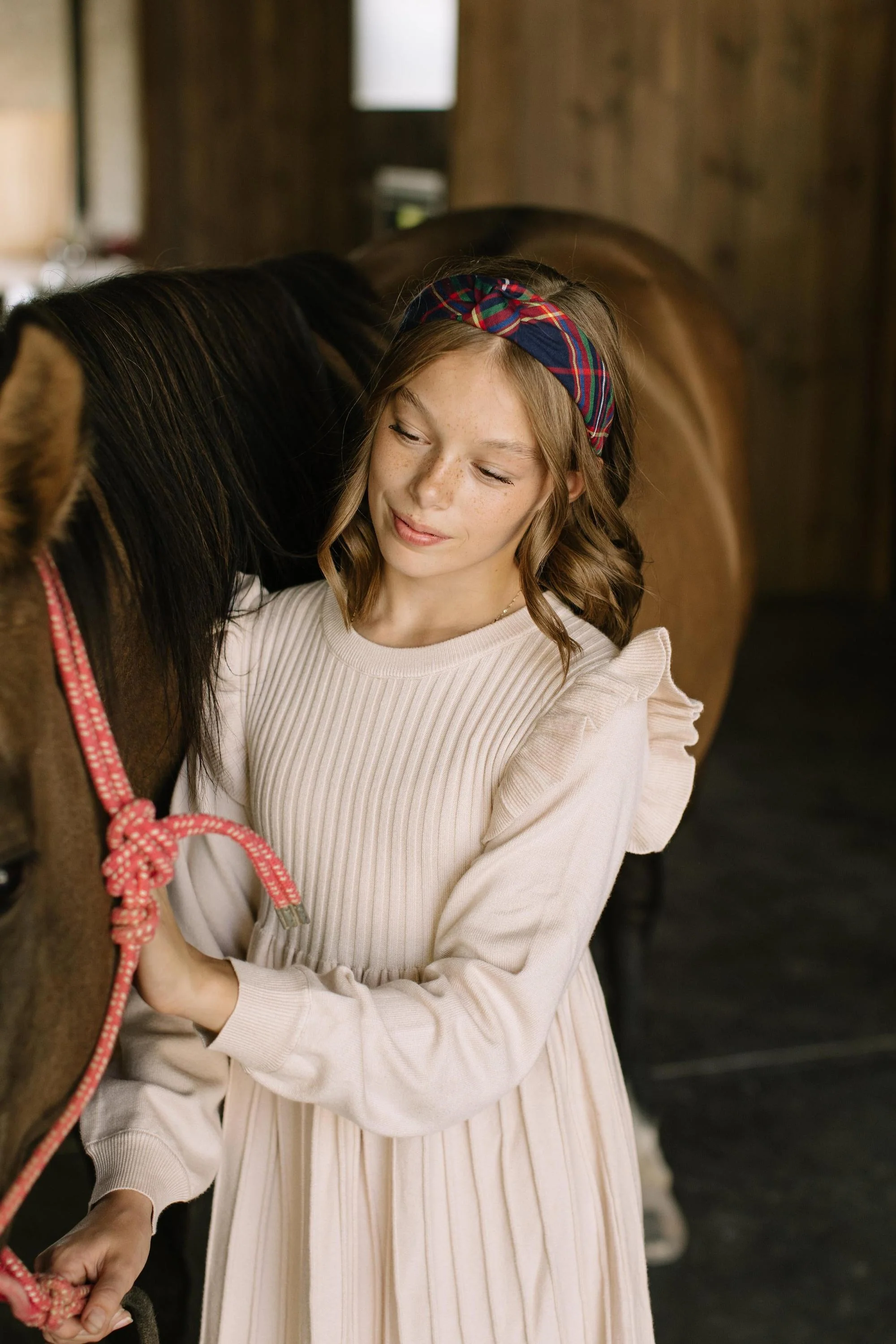Whistler Plaid Knotted Headband - Image 2