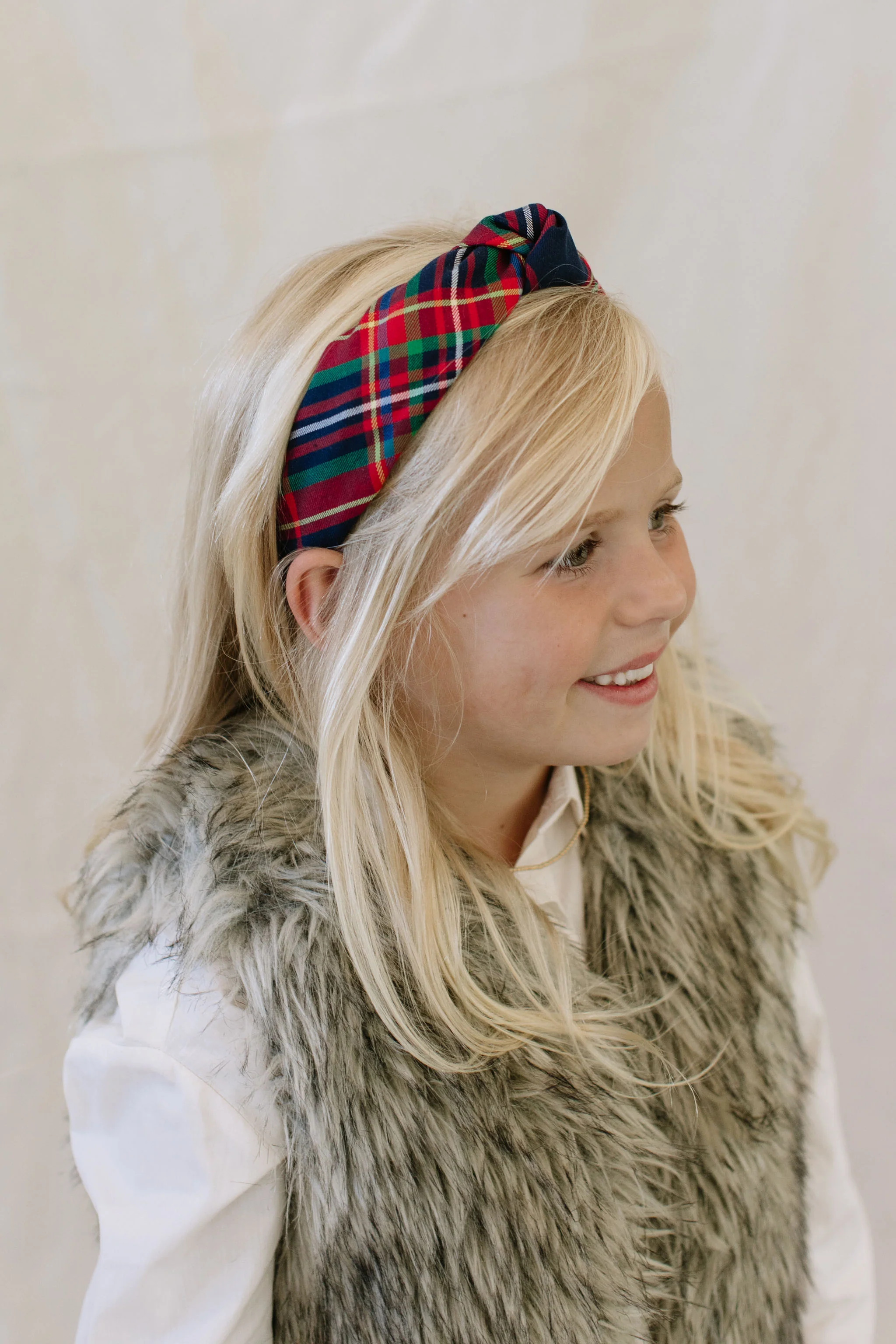 Whistler Plaid Knotted Headband - Image 4