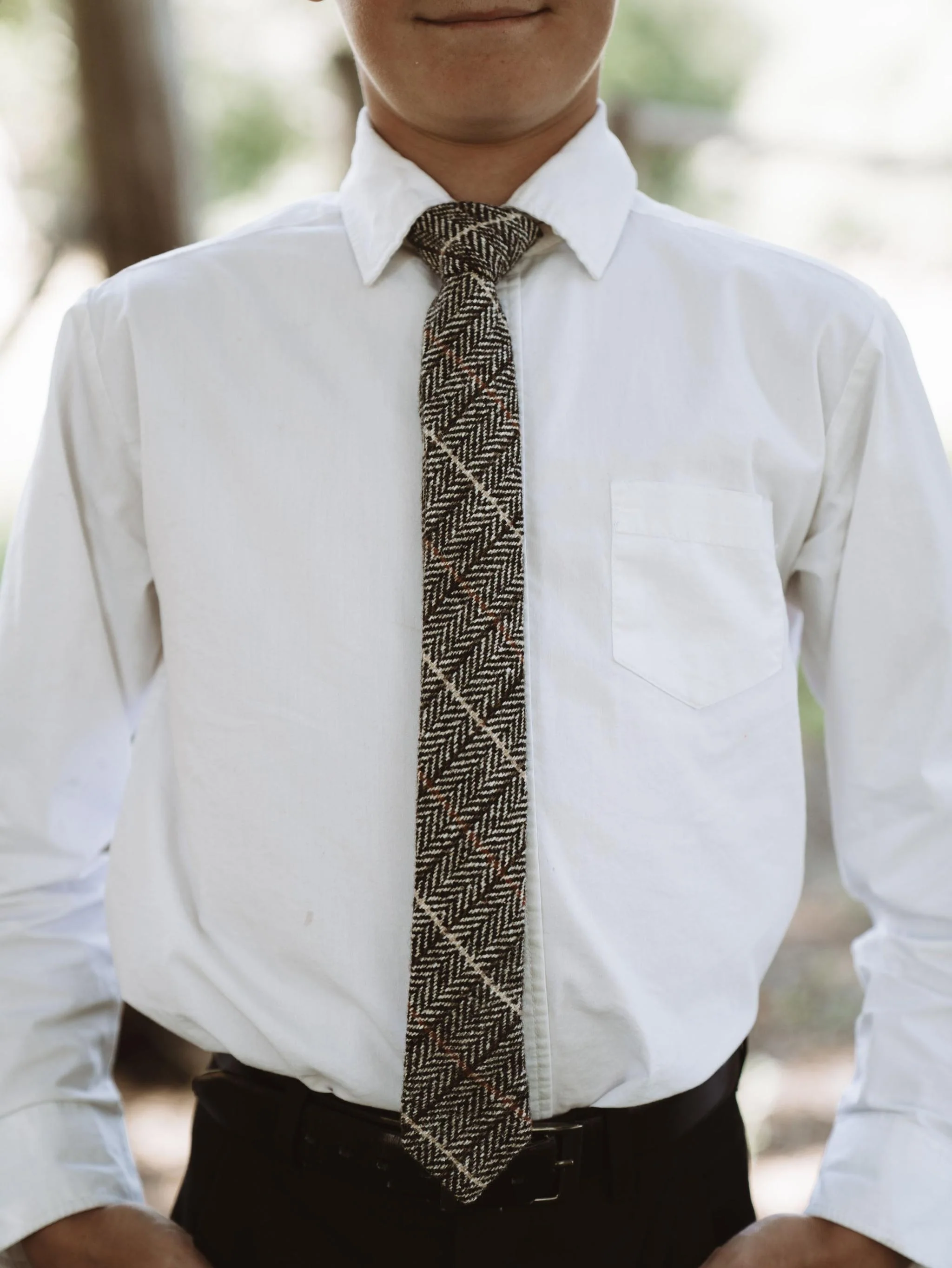 Winston Tweed Youth Tie - Image 2